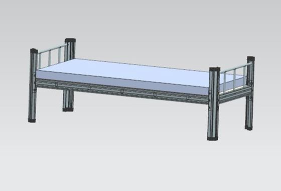Forte letto del ferro della camera da letto L1900mm del metallo singolo per gli studenti